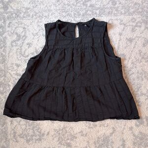 Who What Wear  - Tiered Black Sleeveless Top - Women's Size XXL